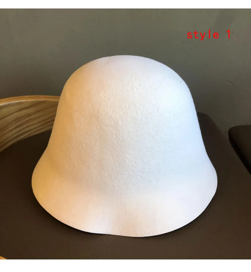 Berete toamna și iarna albe biserică nuntă pălării Fedora pentru femei retro elegant plat top concav bazin ecvestru capac_voghion.com