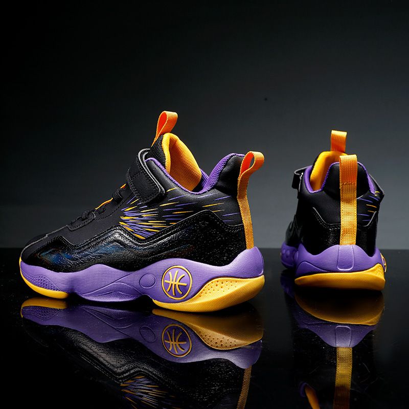 Boys' youth professional sneakers summer new children's sports basketball shoes_voghion.com