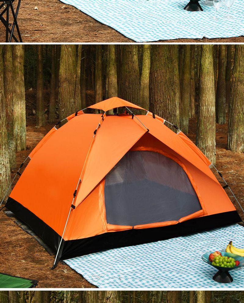 Outdoor Fully automatic two speed 3-4 people wilderness beach camping tents_voghion.com