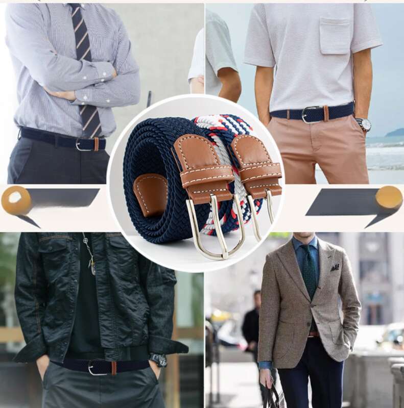 Web Famous Men's Canvas And Women's Korean Elastic Waistband_voghion.com