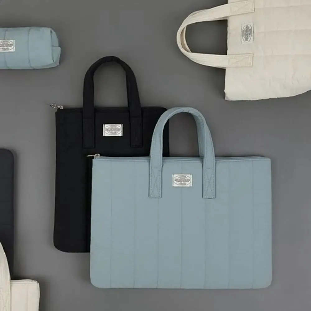 Sac à main pour ordinateur portable 11 13 14 15 pouces, pochette antichoc de grande capacité pour ordinateur portable, respirante et mignonne 240802_voghion.com
