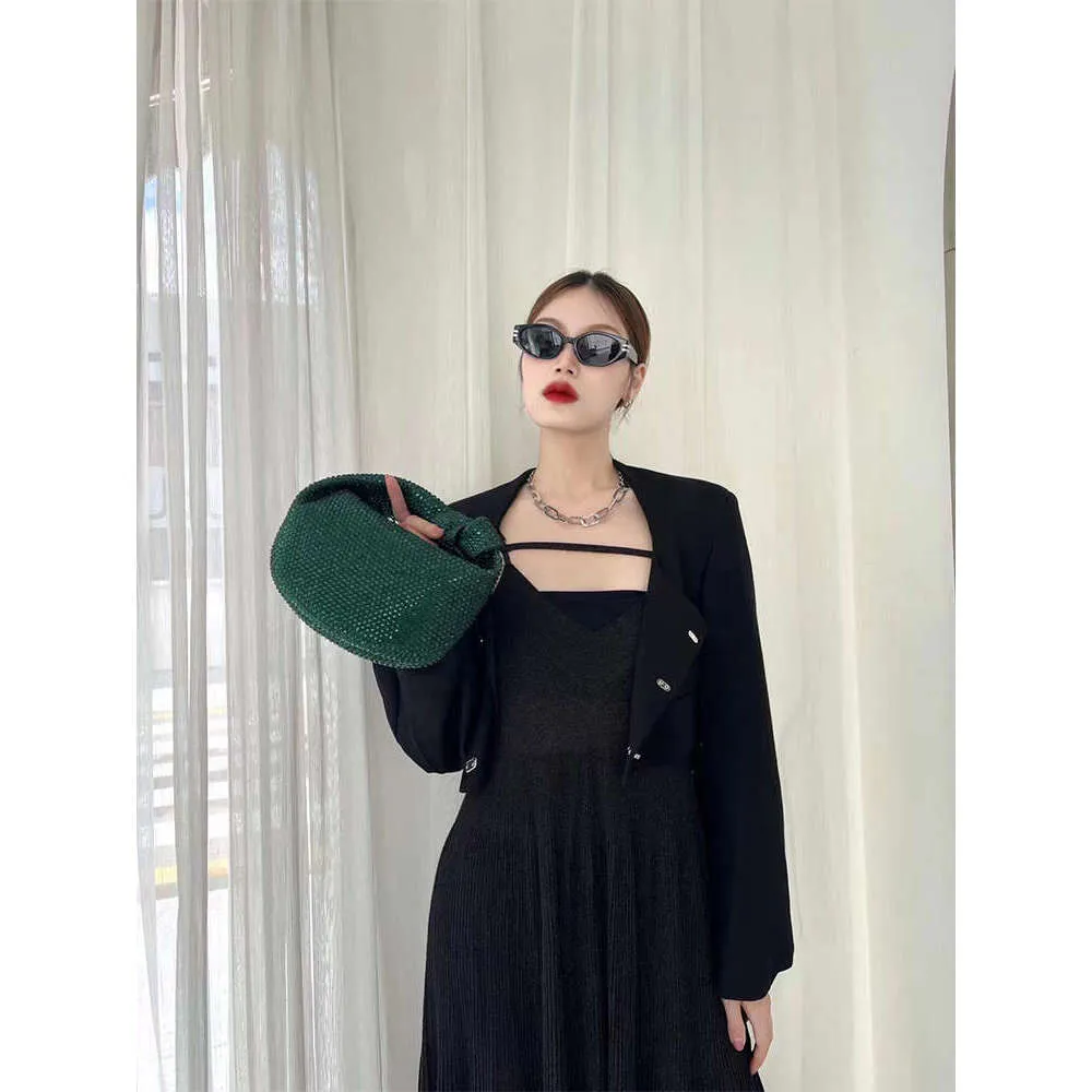 Designer Knotted Crsytal Rhie Dia Cloud Women's Handbag Bg Shiny Evening Bag Dinner Party Clutch Purse_voghion.com