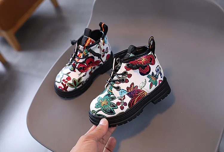 Toddler Kids Girls Boys Wer Print Boots Baby Soft Bottom Boot Children Littlesprouts Autumn Winter Fashion Shoes 1-6_voghion.com