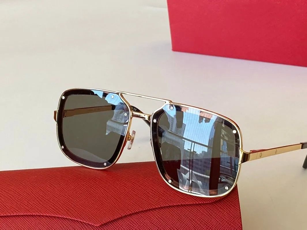 Aviator Sunglasses For Men And Women Gradient Square Metal Frame_voghion.com