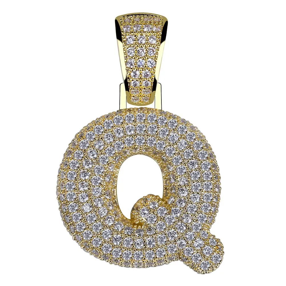 Gioielli Hip Hop da uomo, moda, collana con ciondolo a forma di lettera ghiacciata, lettere iniziali in oro, collane per uomo_voghion.com