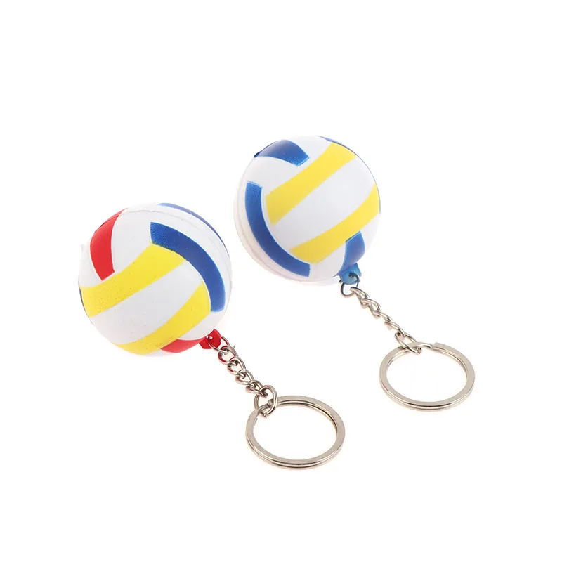 1PC 4CM Volleyball Keychain Soccer Keyring Car Chains Gifts Key Ring Sport Bag Accessories Pendant_voghion.com