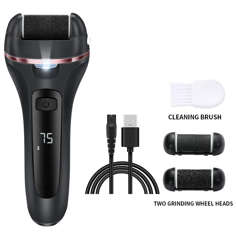 Râpe pieds électrique rechargeable pour pédicure et peau morte_voghion.com