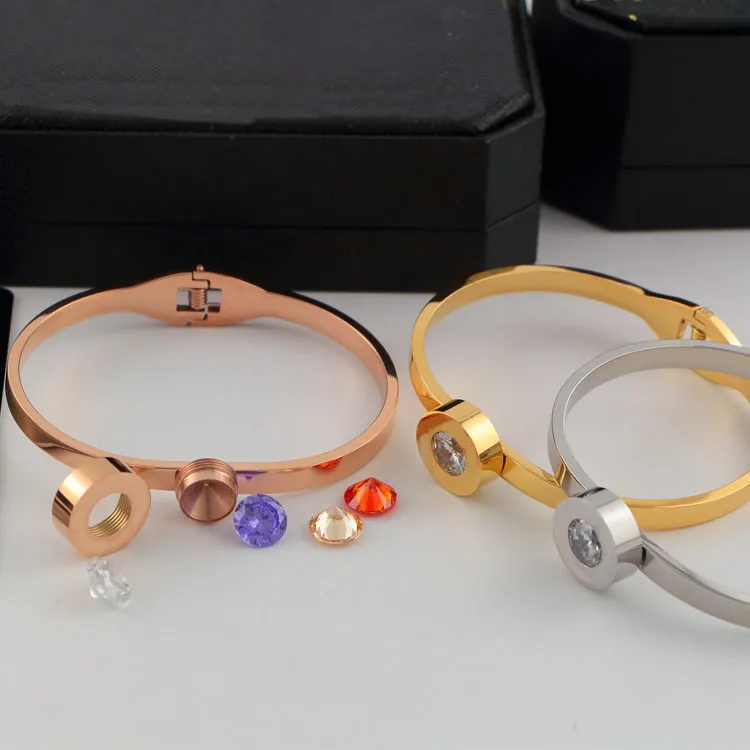 H029 Tennis Screw Designer Bracelet Jewelry Women Bangle Classic Titanium Steel Alloy Craft Allergic Wholesale portfolio_ipsvogv.com