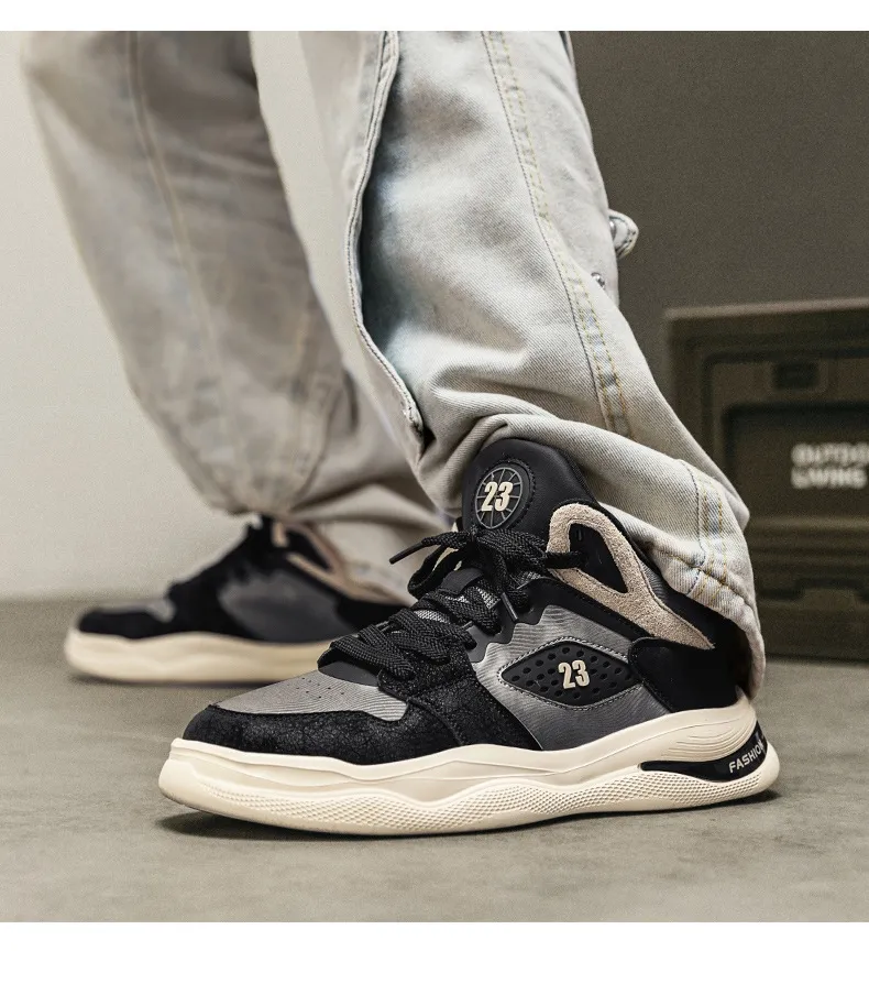 Sports Summer Leisure Breathable New Basketball Trendy And Versatile Free Shipping Unique Design Lace Up Men Running_voghion.com