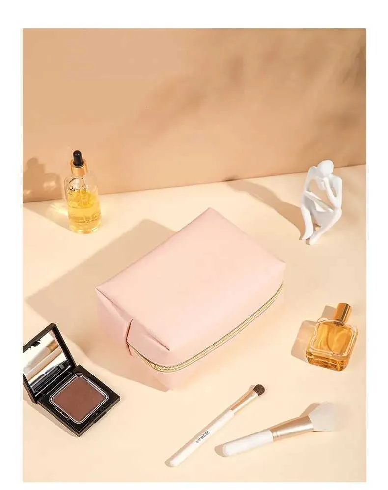 Trousse de maquillage de voyage portable de grande capacité pour femmes et filles, organisateurs de salle de bain, compartiments de rangement pour femmes Ins Ne_voghion.com