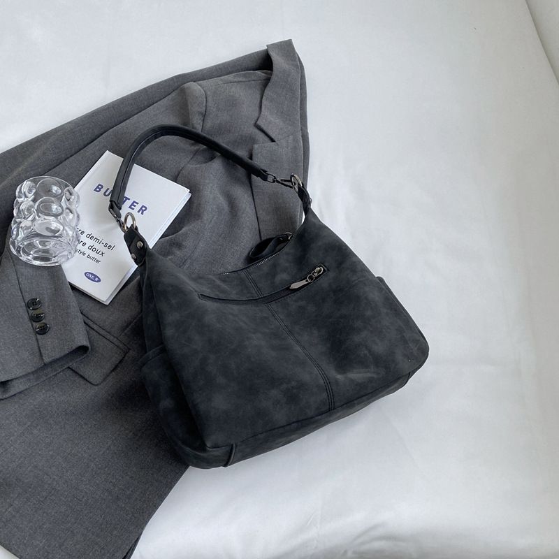 Damen Umhängetasche Luxus Designer Schräge Kreuz Einzelne Schultertasche Große Kapazität Handtaschen Retro Matte PU_voghion.com