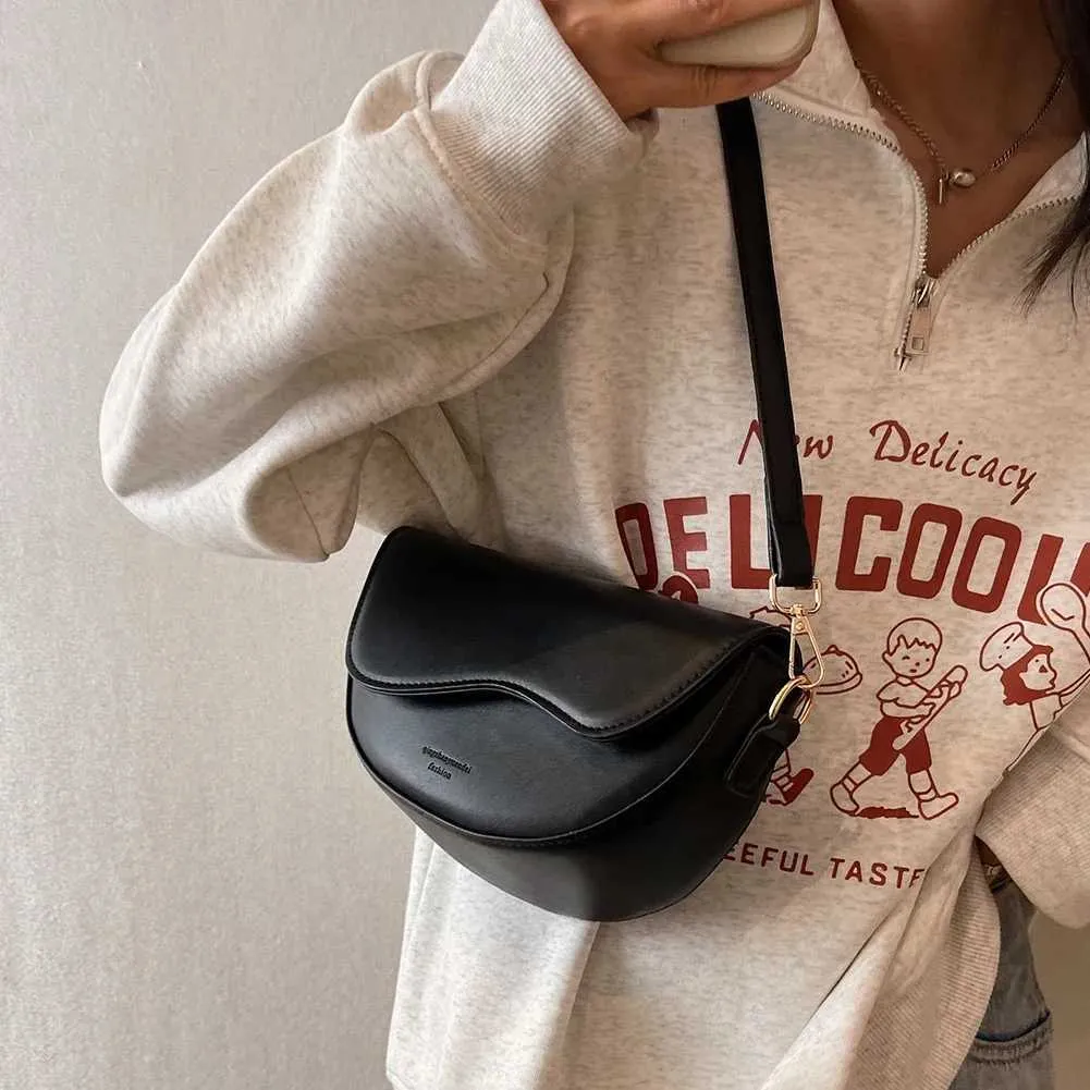 PU Leder Sattel Achselhöhle Taschen für Frauen 2023 Marke Schulter Crossbody Damen Vintage Unterarm Handtaschen Geldbörse Tasche_voghion.com