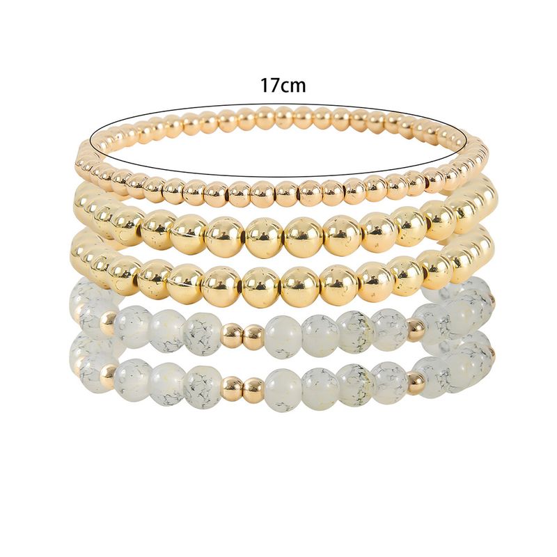 European American Cross-border Hot Sale Natural Stone Beaded Multi-layer Gold Sier Men's And Women's Hand-woven Bracelet_voghion.com
