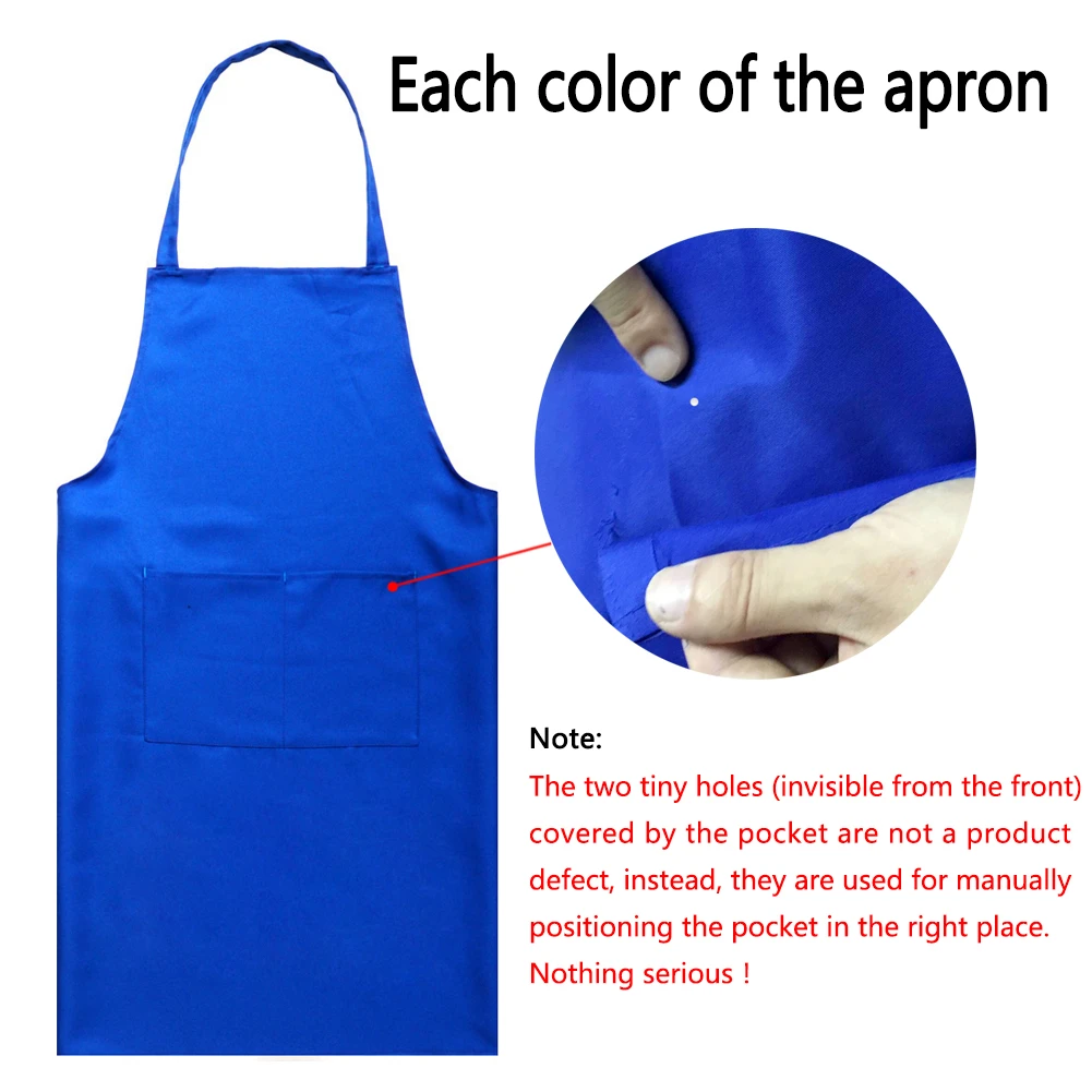New Pure Color Cooking Kitchen Canvas Apron Unisex Woman Men Chef Waiter Cafe Shop BBQ Hairdresser Apron 10 Colors_voghion.com