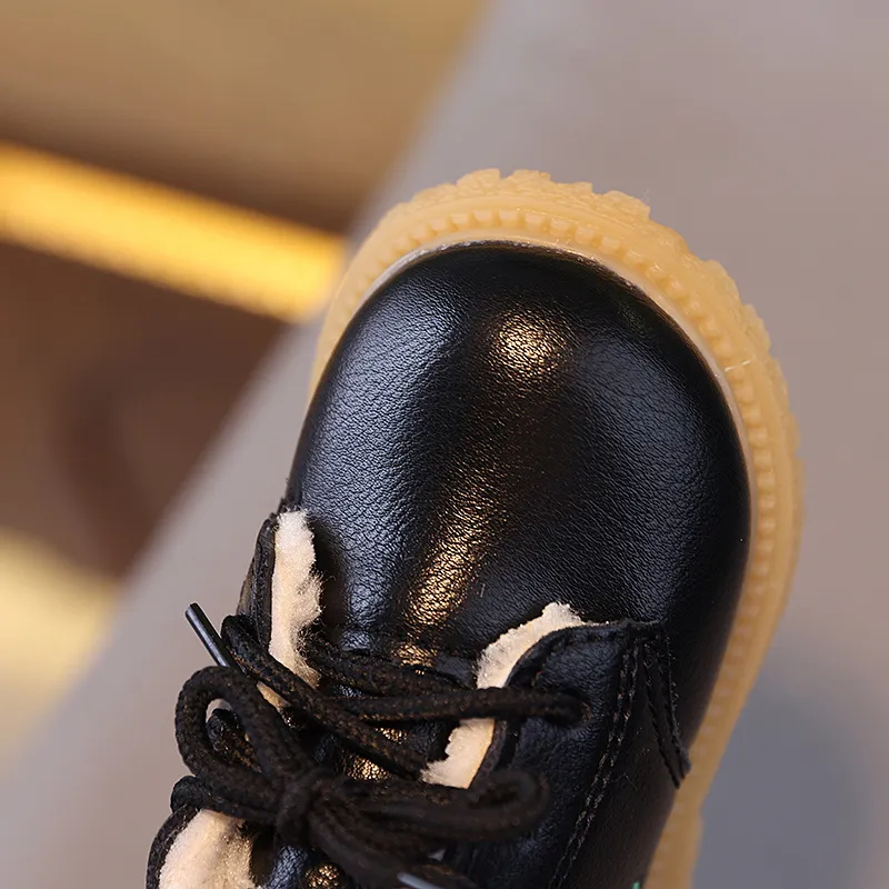 Batolata Děti Zima Kojenec Teplý Tlustý Chlapci Dívky Snow Cutefeet Little Baby Kožené Bavlněné kozačky Móda Měkké Velikosti 16 -_voghion.com