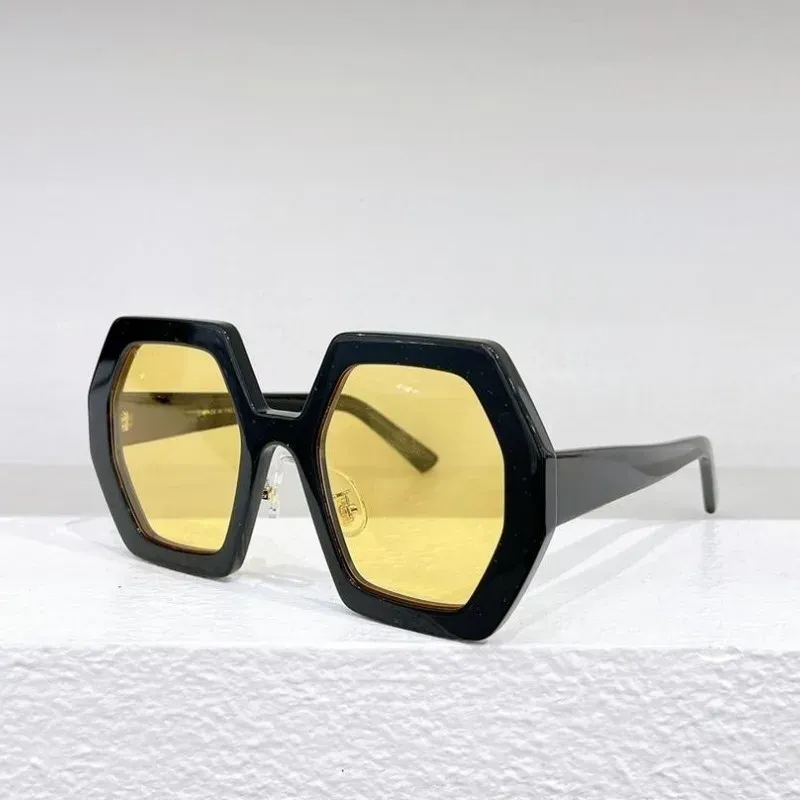 Oversized solglasögon dam designer fyrkantig båge_voghion.com