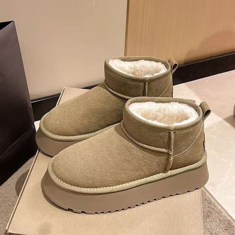 Winter neue kaschmir verdickt nicht-slip warme große größe baumwolle schuhe kurze röhre_voghion.com