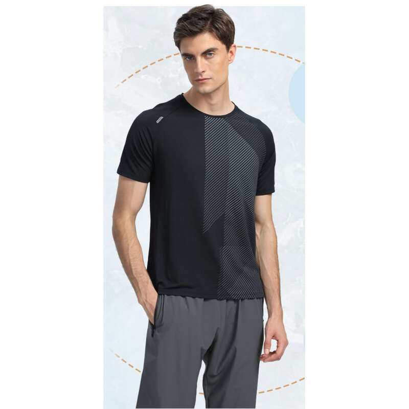 Sports Quick Drying Sweat Absorbing And Breathable Running Elastic Fitness Clothes, Outdoor Hiking Loose Top, Short_voghion.com