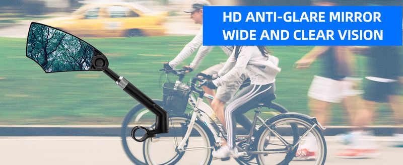 ROCKBROS bakspeil HD 360° antirefleks 1 stk. terrengsykkel landeveissykkel_voghion.com