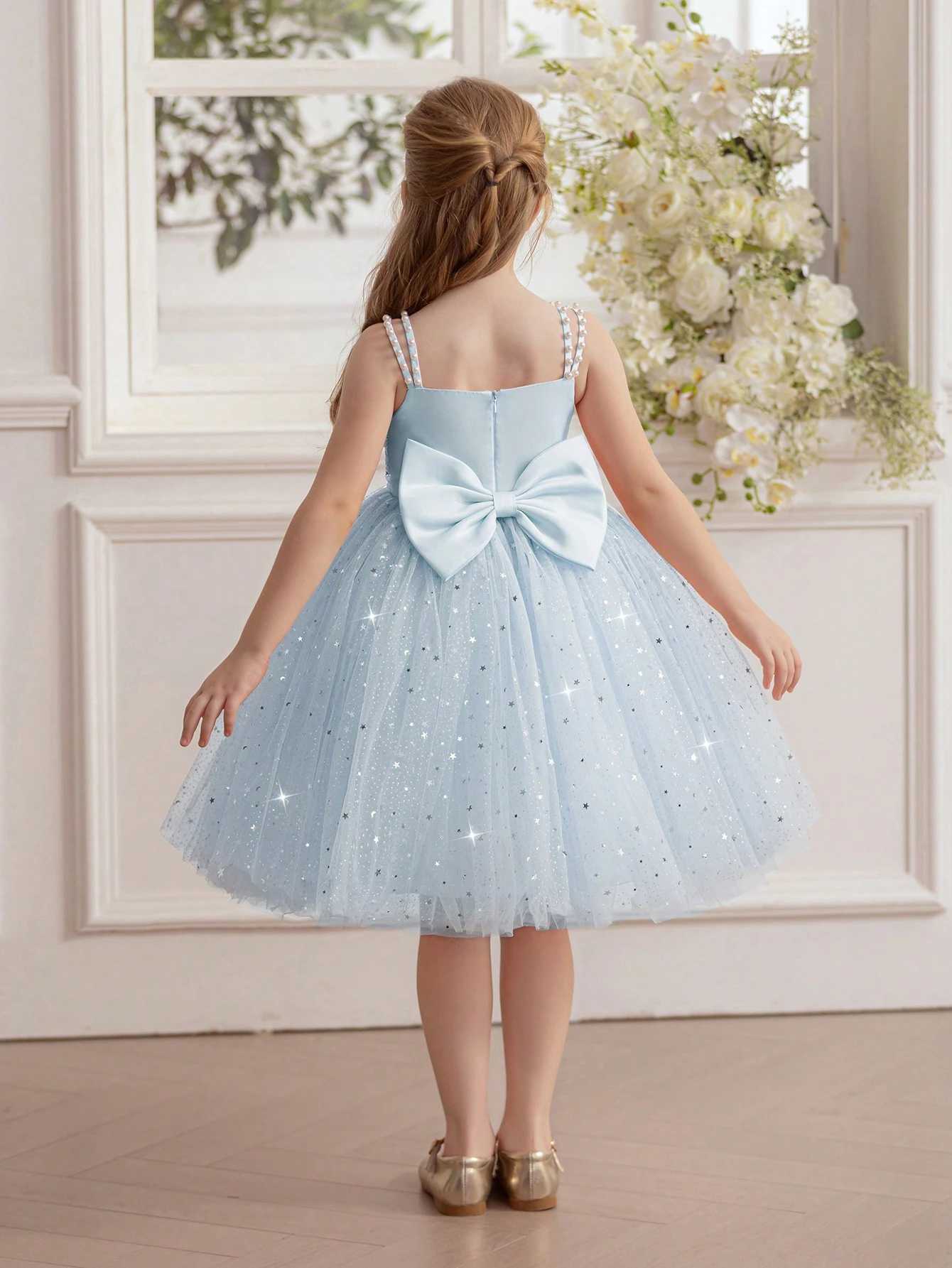 Children's Suspender Party Dress, Princess Dress Is Suitable For Girls' Birthdays, Parties, Weddings And Banquets._voghion.com