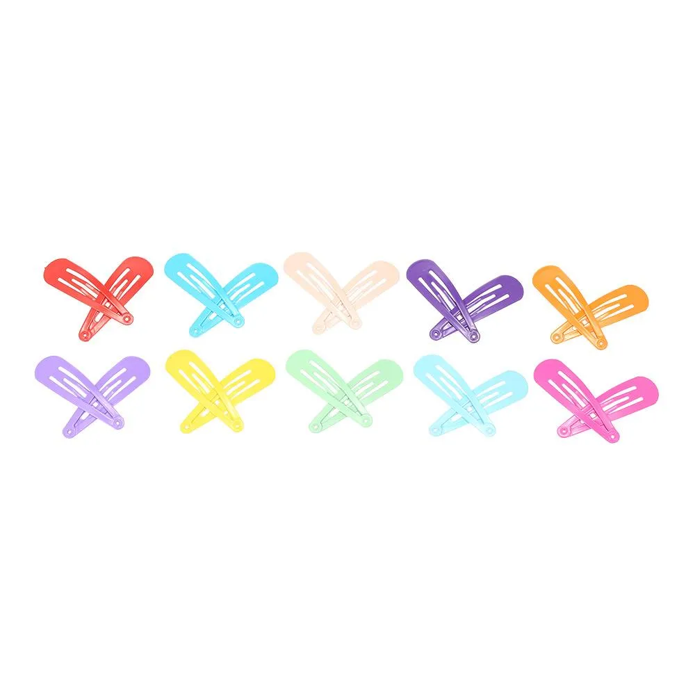 120 τμχ 5 εκ. Snap Color Clips Bb φουρκέτες Αντιολισθητικές μεταλλικές βαρέτες Εργαλείο κομμωτικής για κορίτσια Γυναικεία αξεσουάρ styling μαλλιών_voghion.com