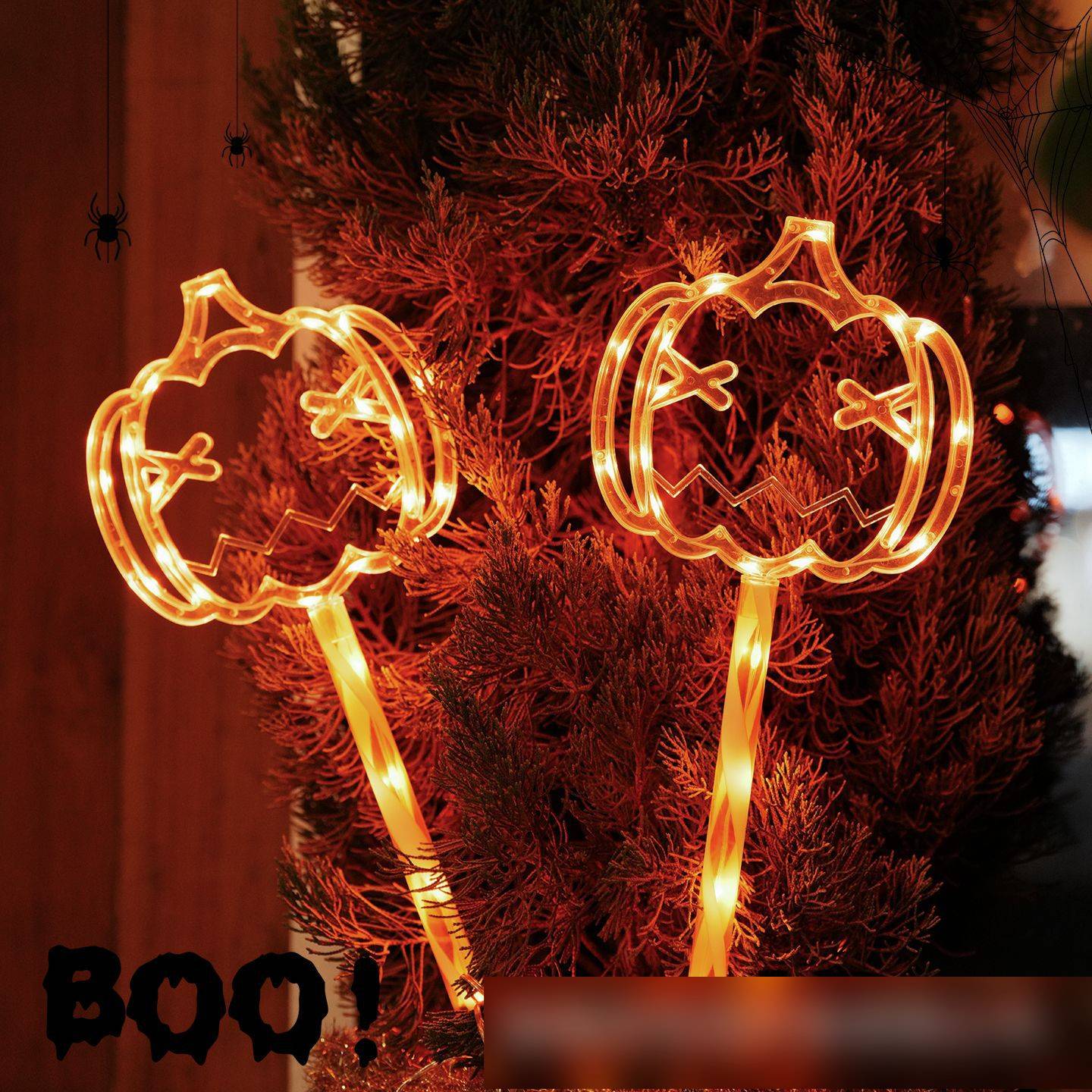 Halloween Decoration Solar Outdoor Garden Decoration Balcony Atmosphere Light Decoration Led Suction Cup Light_voghion.com