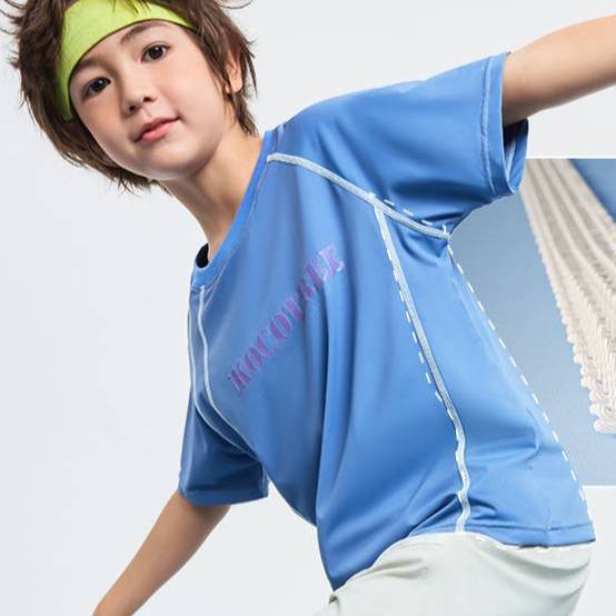 Ademend sport t-shirt voor kinderen sneldrogend_voghion.com
