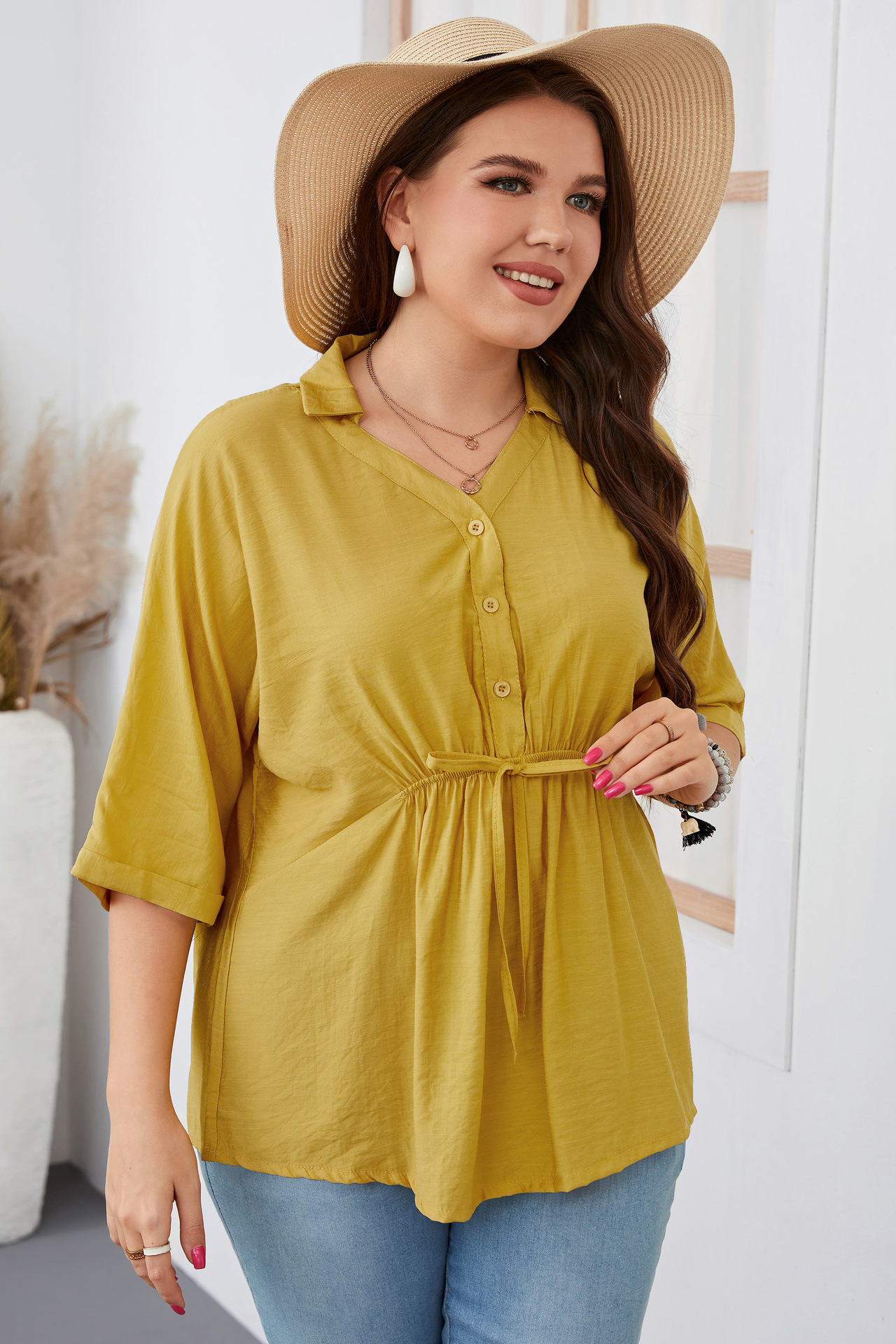 Women's Loose Large Size Short Sleeve Shirt Fat Girl Large Size Women's Clothing_voghion.com