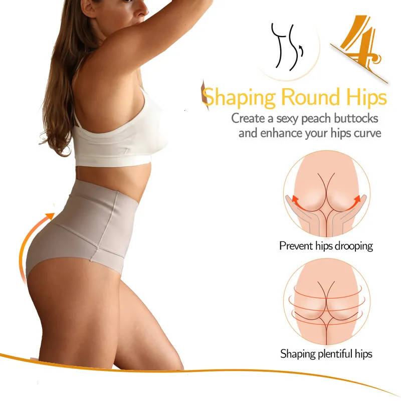 Shaper Women NEWWaist Sexy Seamless Shapewear Body Ice Silk Oddychające majtki modelujące brzuch Butt Lifter Fe 70% zniżki_voghion.com
