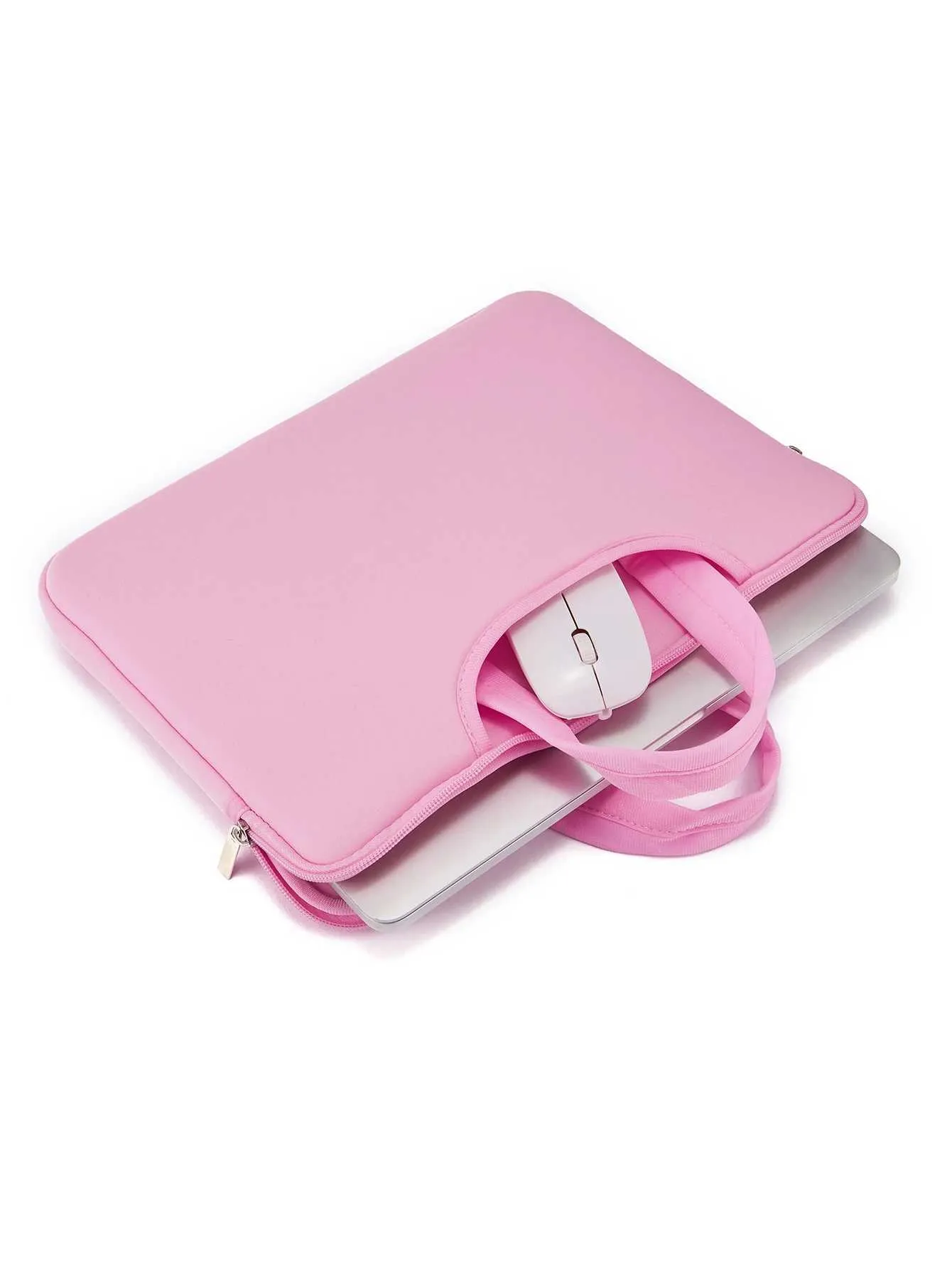 Geantă de 16 și 17 inch cu buzunarul frontal, poate ține mouse-ul Power, spațiu mare, geantă de mână pentru laptop, ușoară, Handba24111_voghion.com