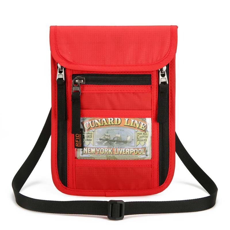 Coin Purses & Holders New travel passport bag neck hanging multifunctional ID bag splash proof passport holder RFID ID bag_voghion.com
