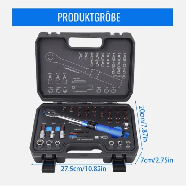 Coffret clé dynamométrique réglable ensemble d'outils pro_voghion.com