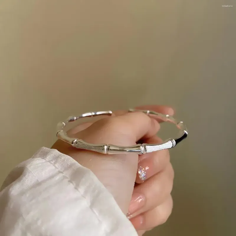 Armring Enkelt Rostfritt Stål Guldfärgad Bambu Ledarmband Trendigt Armband För Kvinnor Män Romantisk Fest Modesmycken_voghion.com