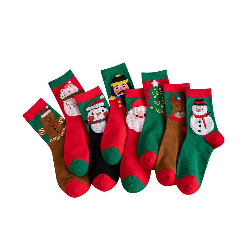 Autumn/Winter Children's Mid Tube Christmas Soft, Comfortable, Breathable, Warm Available in 8 Colors Cartoon Full_voghion.com