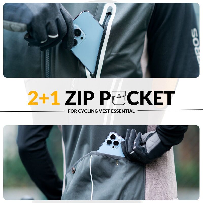 ROCKBROS Gilet da uomo Giacca in pile da donna per bici Sport all'aria aperta/inverno M-3XL_voghion.com