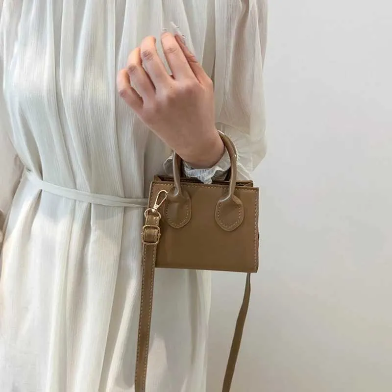 Solid Color Pu Leather Shoulder Bag Fashion Designer Handbags Top Handle For Women Casual Crossbody Bags Ba241116_voghion.com