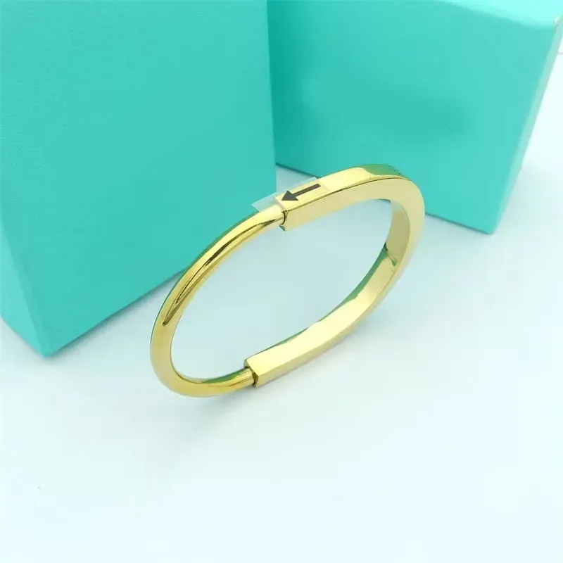 Lock Designer Women Stainless Steel Rose Gold Sier Bracelet Fashion Jewelry Gifts Bangle CYG239279-6_voghion.com