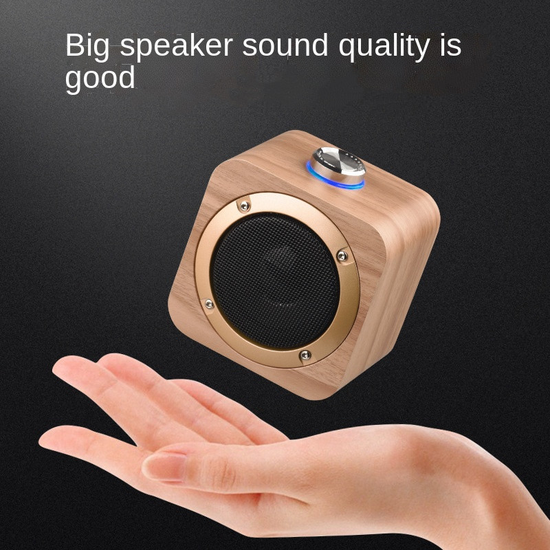 Lesen brezžični Bluetooth zvočnik Creative Knob Iron Mesh 3-palčni visoko zmogljiv zvok TWS Darilo_voghion.com