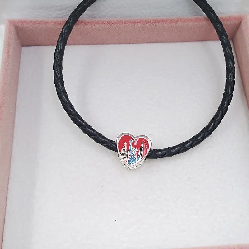 Sterling Silber Schmuckherstellungsset, Disny NYC Liebesherz-Charm, Perlenarmbänder für Frauen, Ausverkauf, Halskette, Kette, Mädchen, Set m_voghion.com