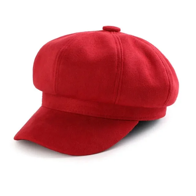 Boinas ajustables de tela de gamuza estilo vintage informal, estilo camionero, gorra de panadero, sombrero de vendedor de periódicos_voghion.com