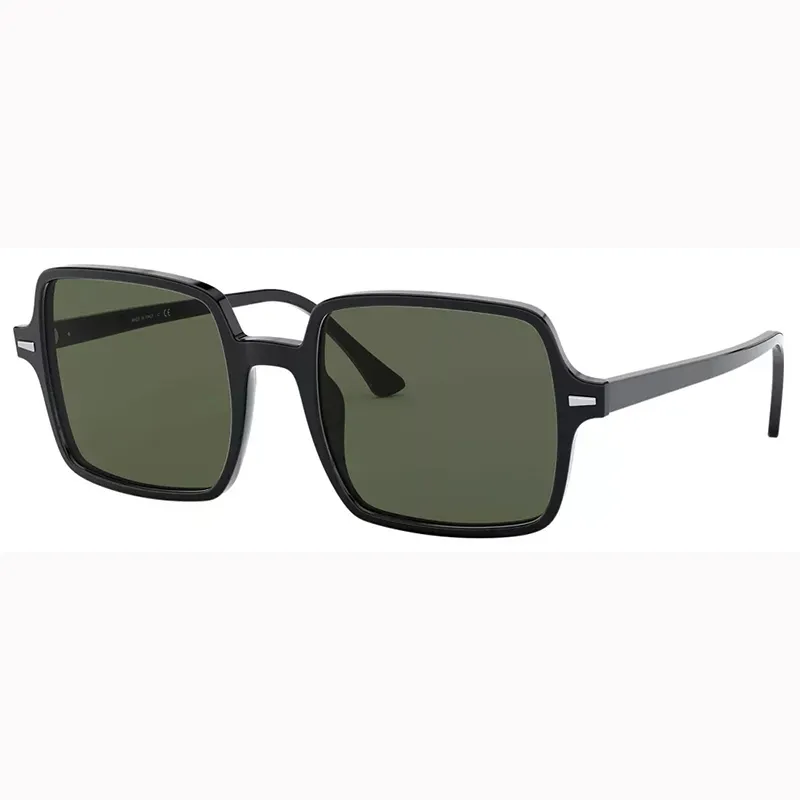 Silmälasit, neliönmuotoiset aurinkolasit miehille ja naisille, asetaattikehykset, oikeat lasilinssit, aurinkolasit nahkakotelolla, Gafas De Sol_voghion.com