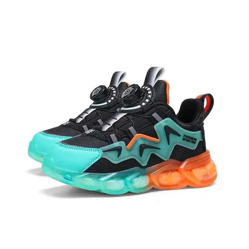 Summer Children Sneakers Breathable 5-16Years Boys Running New Swivel Buckle Kids Sport Shoes Outdoor Casual Trainers_voghion.com