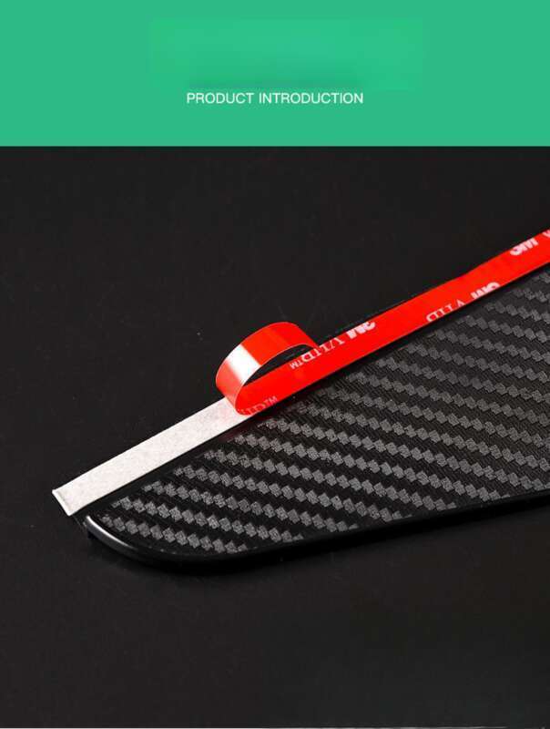 New Carbon Fiber Car Rearview Mirror Eyebrows (2-piece Set), One Pair Of Reverse Mirrors, Sun And Rain Shields_voghion.com