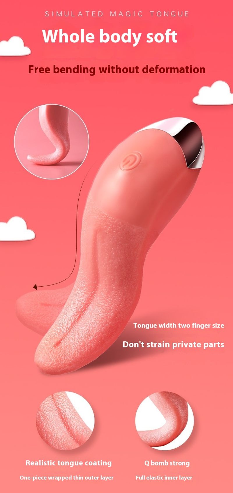 Sexspielzeug für Erwachsene, weibliche Simulationszunge, Masturbation, Lecken, Yin-Vibration, Heizspielzeug, G-Punkt-Orgasmus-Artefakt_voghion.com