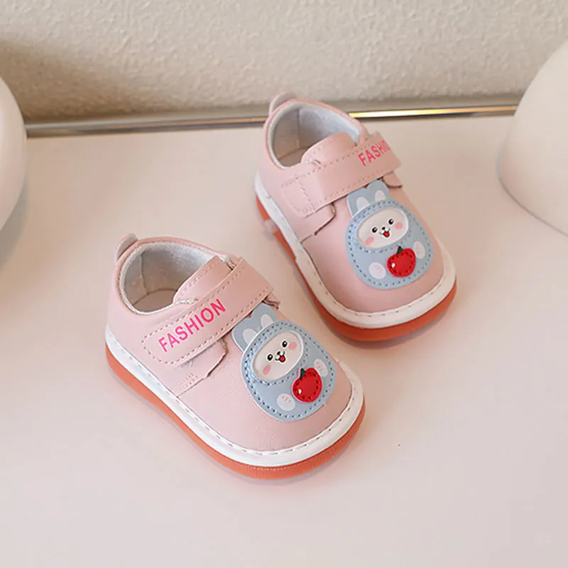 2025 Neonato Casual Squeaky Toddler Soft Bottom Primi Passi Cutefeet Bambini Sneakers Coniglio Cartone Animato Bambini_voghion.com