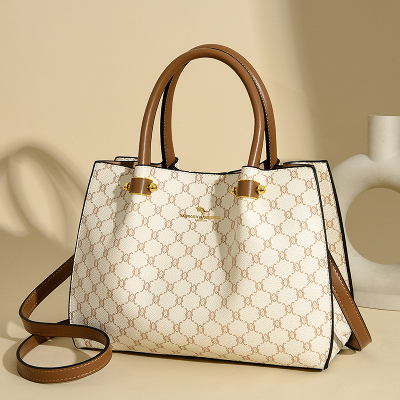 Women’s Geometric Quilted Handbag – Stylish Wrinkle-Resistant Kangaroo Crossbody Bag With Premium PU Leather, Large Tote For Daily Use Crossbody Bag