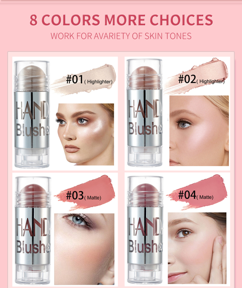 Leach Face Makeup Highlighter Bronzer Konturcreme Wangenrouge Schimmer Rougestift_voghion.com