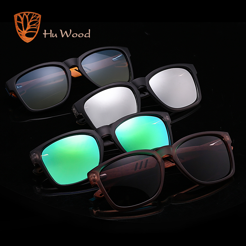 HU WOOD Brand Design Sunglasses for Men Handmade Zebra Wood Sun Glasses Polarized Lenses Driving Protection UV400 GR8011_voghion.com
