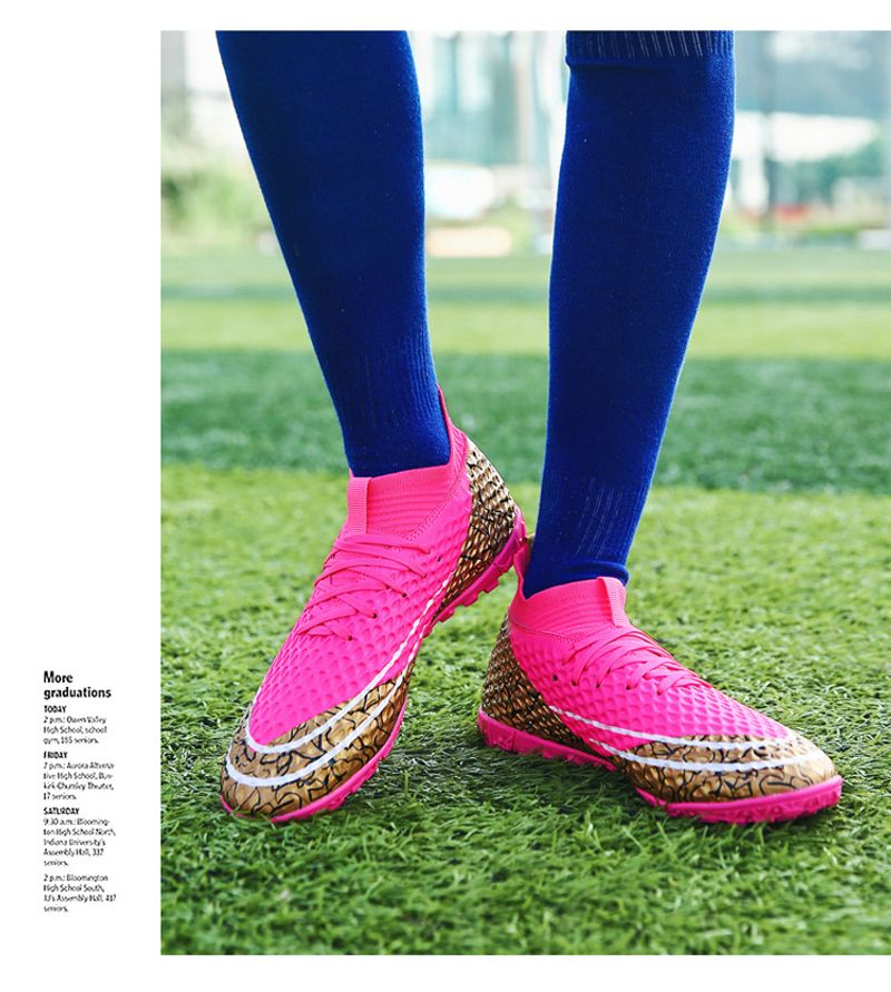 Scarpe da calcio lunghe AG bicolore Yuanyang di grandi dimensioni transfrontaliere, unghie rotte, scarpe da corsa sportive per studenti adulti_voghion.com