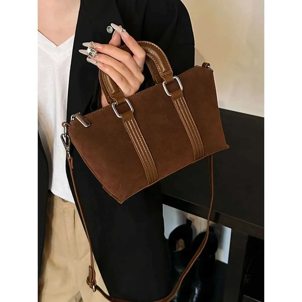 Borse a mano in pelle scamosciata solida da donna, morbide e carine, casual, da viaggio, a tracolla, da donna, retrò, con manico a secchiello, da donna, a tracolla_voghion.com